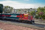 FXE ES44AC Locomotive leading a train